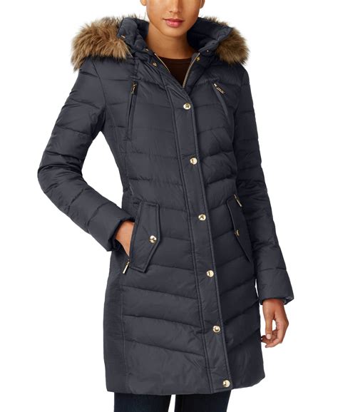 michael kors long down women& 39|Michael Kors winter jacket women.